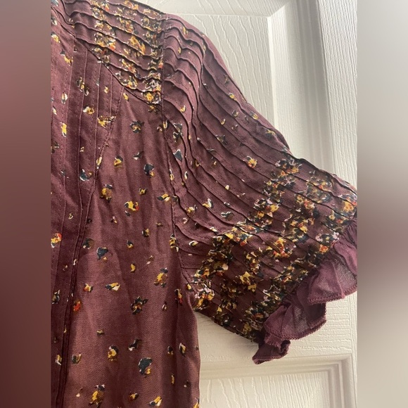 Free People Rare Feelings Maxi Dress | Purple Combo | Size XS | Boho Cottagecore - Picture 8 of 13